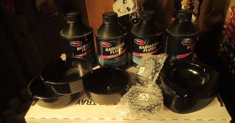 NEW LOT - Radiator Flush, Ash Trays and Mirrors