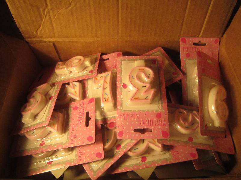 NEW LOT - Numbered Birthday Candles