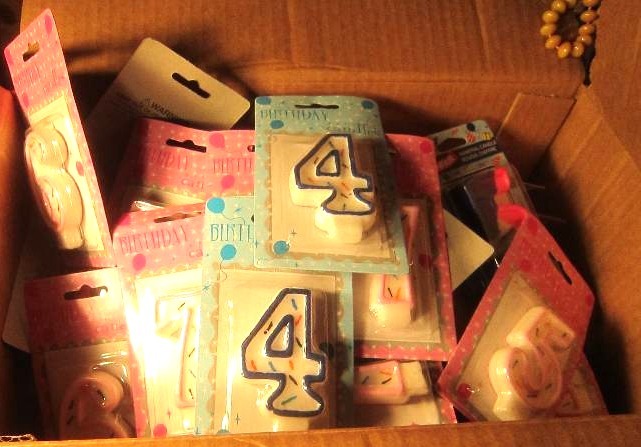 NEW LOT - Numbered Birthday Candles