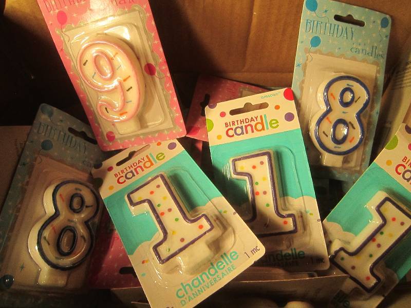NEW LOT - Numbered Birthday Candles