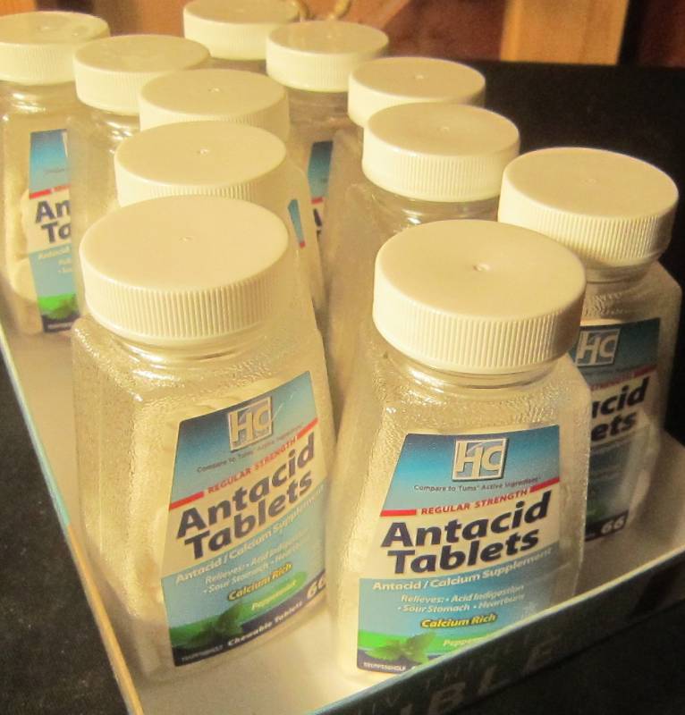 NEW LOT - 11 Bottles of 66 Tablets AntiAcid