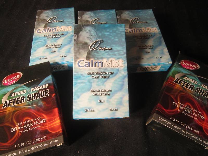 NEW LOT - 4 Bottles Cool Water Cologne Spray for Men and 2 Bottle of Aftershave Drakkarnoir