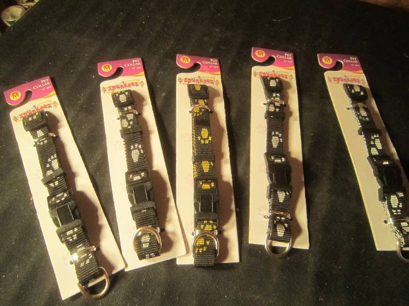 NEW LOT - 5 Dog Collars