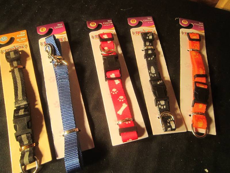 NEW LOT - 5 Dog Collars