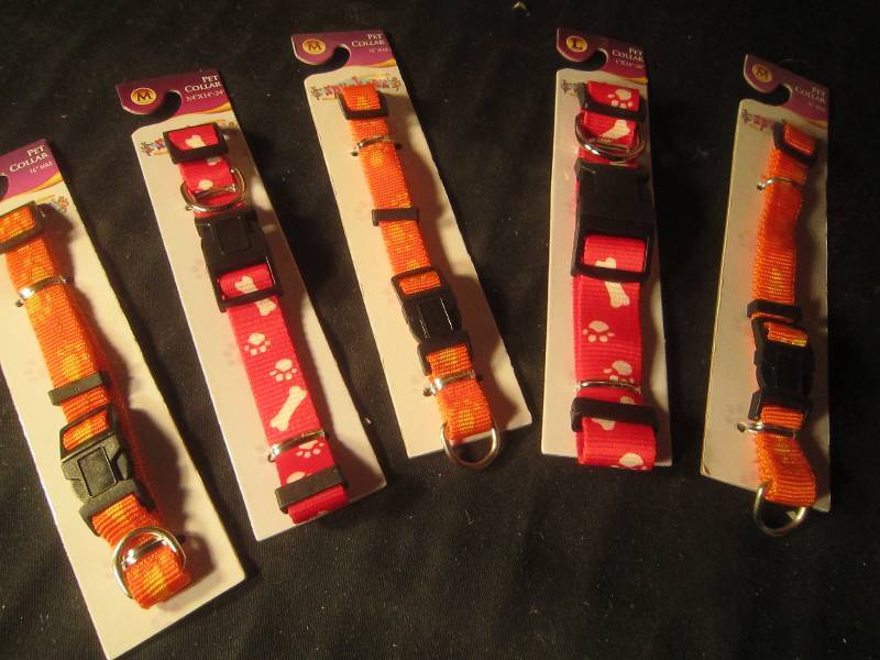 NEW LOT - 5 Dog Collars