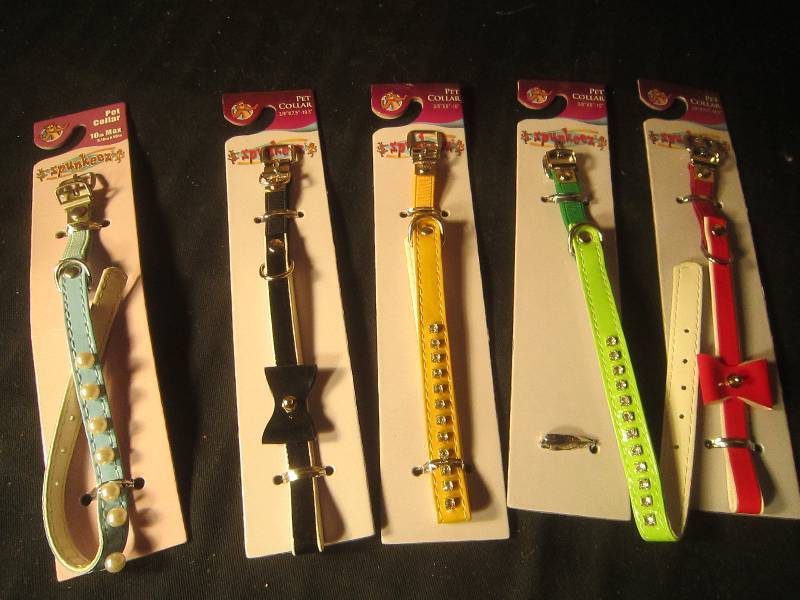 NEW LOT - 5 Dog Collars