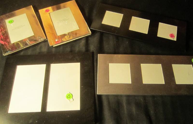 NEW LOT - 2 Silver Frames, 1 Black 3 Picture Frame, 1 Silver 3 Picture Frames 1 -2 Picture Frame