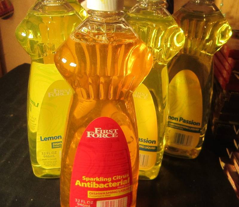 NEW LOT - 5 Lemon Passion Dishwashing Liquid & 1 Sparking Citrus Antibacterial