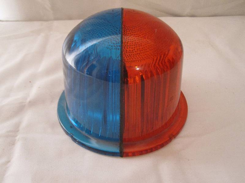 lot 29 image: Vintage rare heavy glass runway light