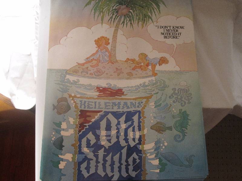 lot 57 image: Lot of vintage Heilemans Old Style beer posters