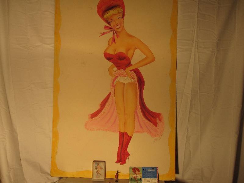 lot 61 image: Vintage pin up lot