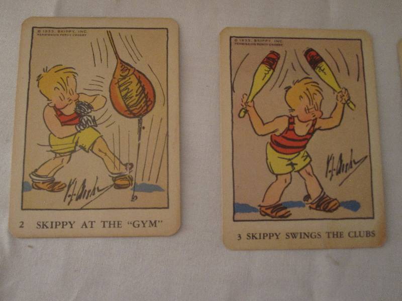 lot 62 image: Lot of rare 1933 Wheaties Skippy cards