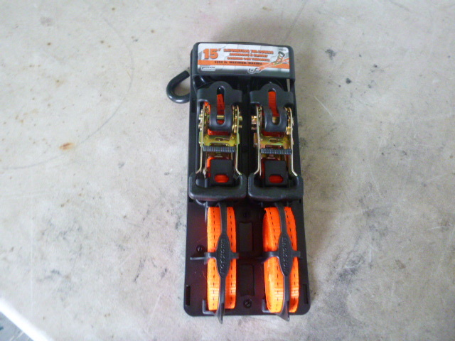 Pair of Erickson Blaze Orange Ratcheting Tie Downs