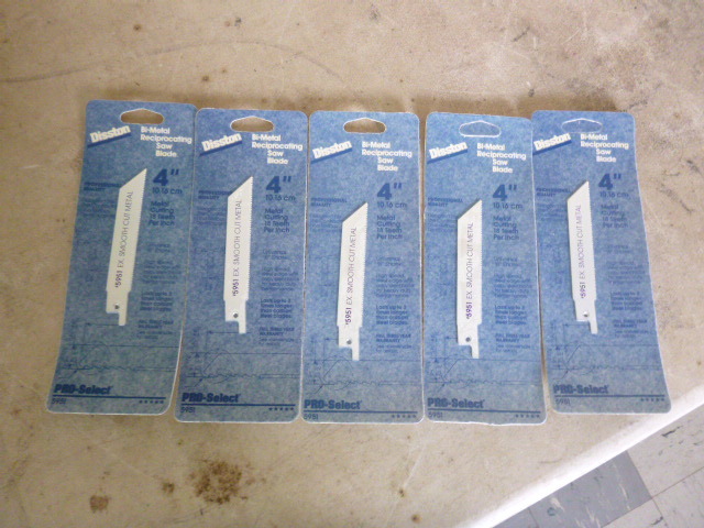 5 Disston Bi-Metal Reciprocating Saw Blades