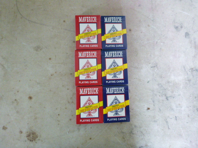 6 Decks of Maverick Pinochle Playing Cards
