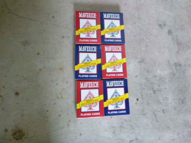 6 Decks of Maverick Pinochle Playing Cards