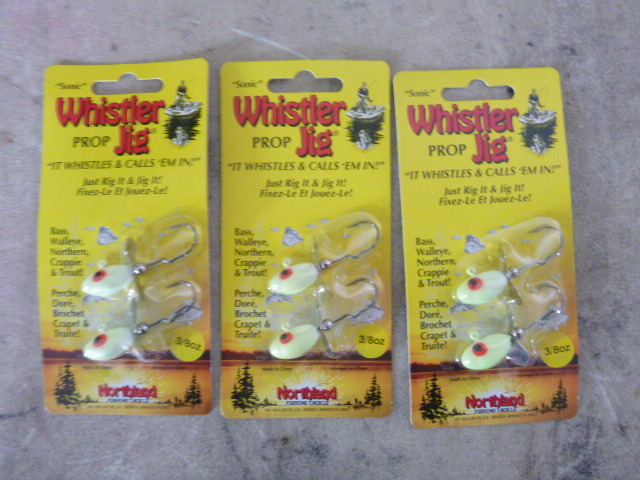 3 Packs of Northland Whistler Prop Jigs
