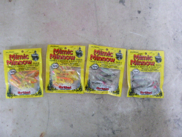 4 Packs of Northland Mimic Minnow Tails