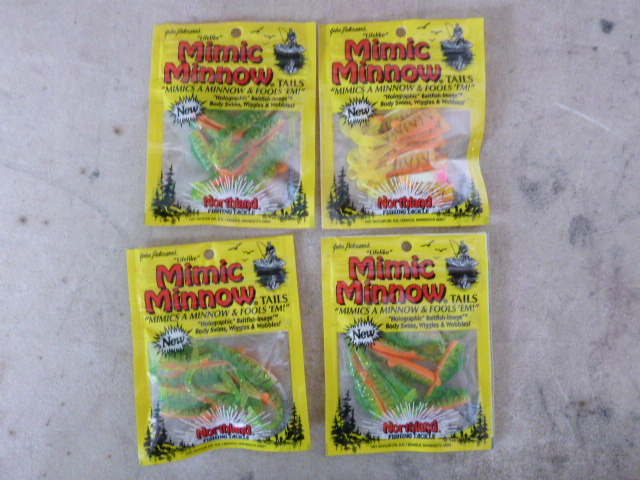 4 Packs of Northland Mimic Minnow Tails