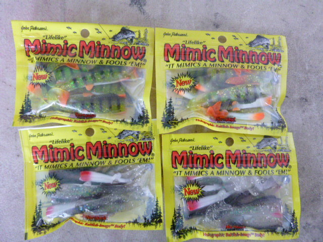 4 Packs of Northland Mimic Minnow Tails