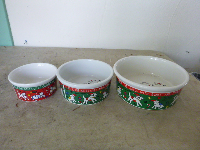 3 Pet Bowls