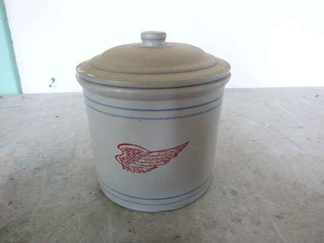 Small Red Wing Crock with Lid
