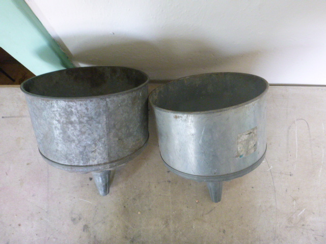 2 Metal Funnels