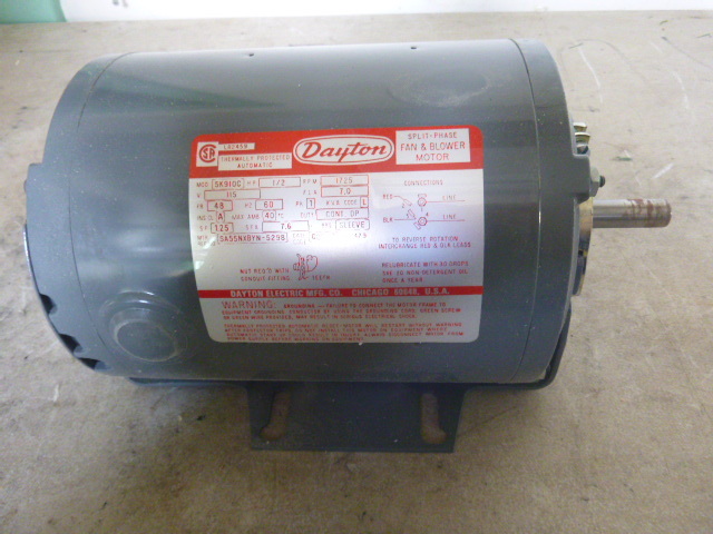 New Dayton Split-Phase Fan and Blower Motor