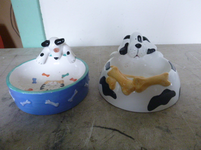 2 Dog Bowls