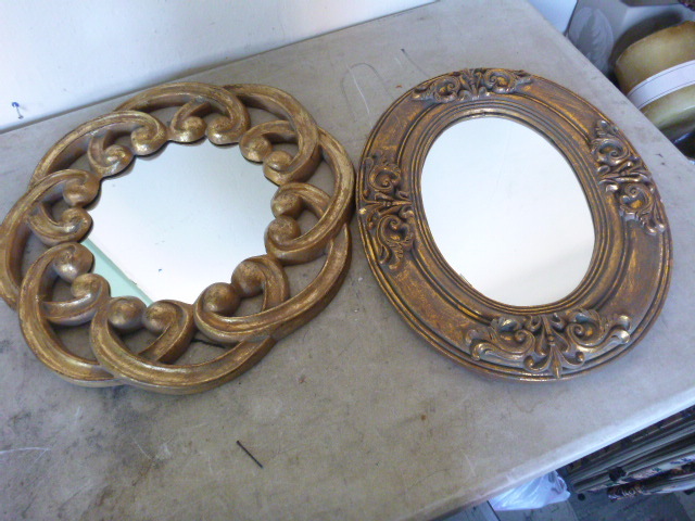 2 Round Mirrors