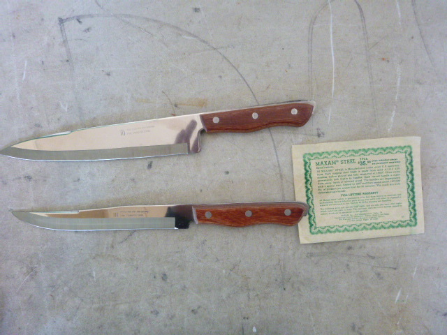 2 Maxam Precision Hollow Ground Fine Knifes