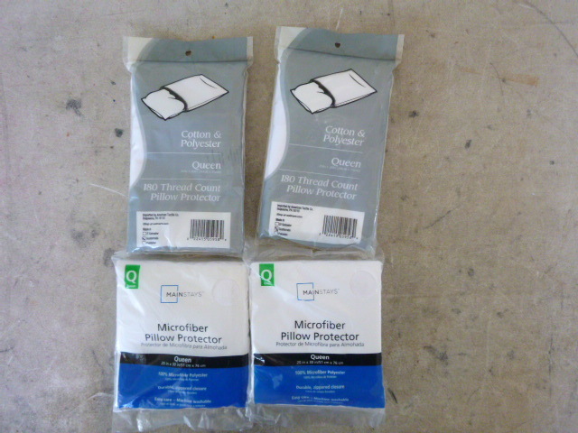 4 Queen Size Pillow Case Covers