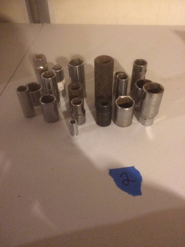 19 Sockets Various sizes and Brands