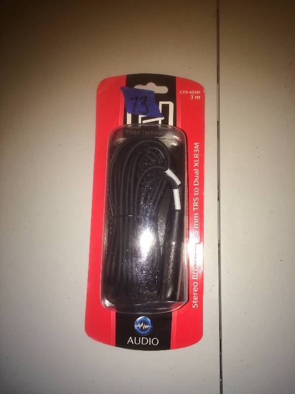TRS to Dual XLR3M Cable