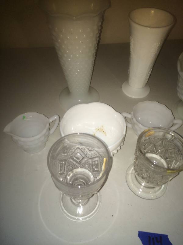 9 Pieces of Glassware