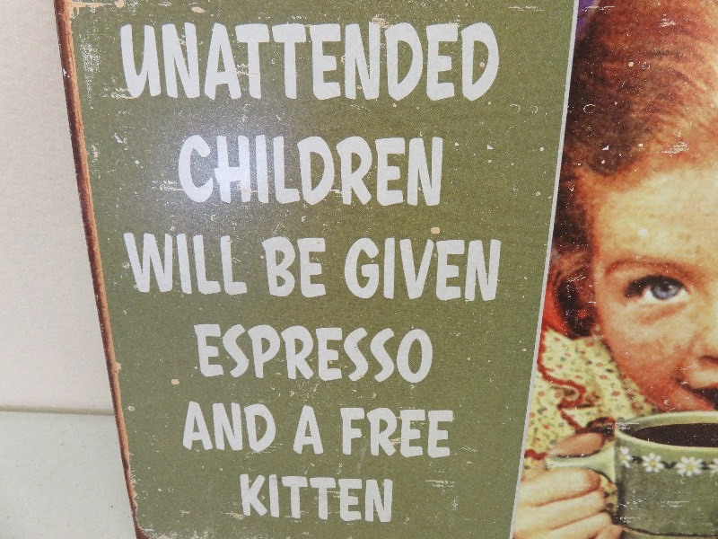 Unattended Children sign