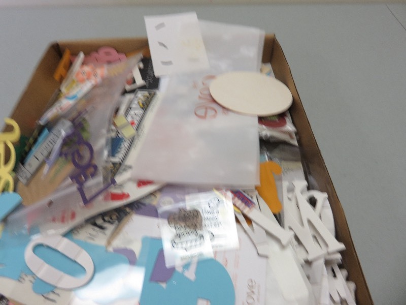 Scrapbooking supplies