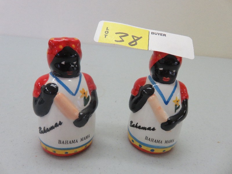 Black Mama Salt And Pepper Shakers