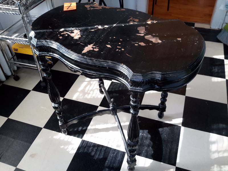 Wood Occasional Table with Carved legs and fancy trim