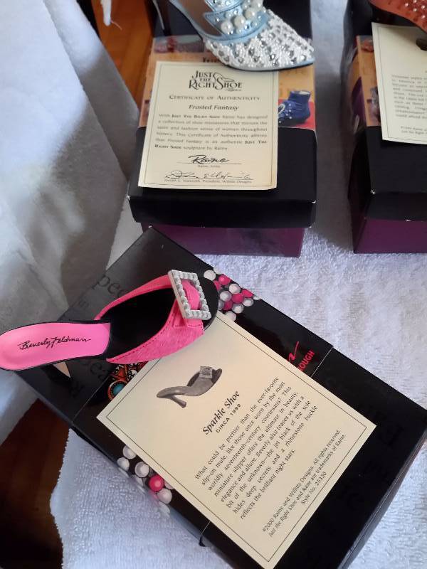 Collectible Miniature Designer Womens shoes.
