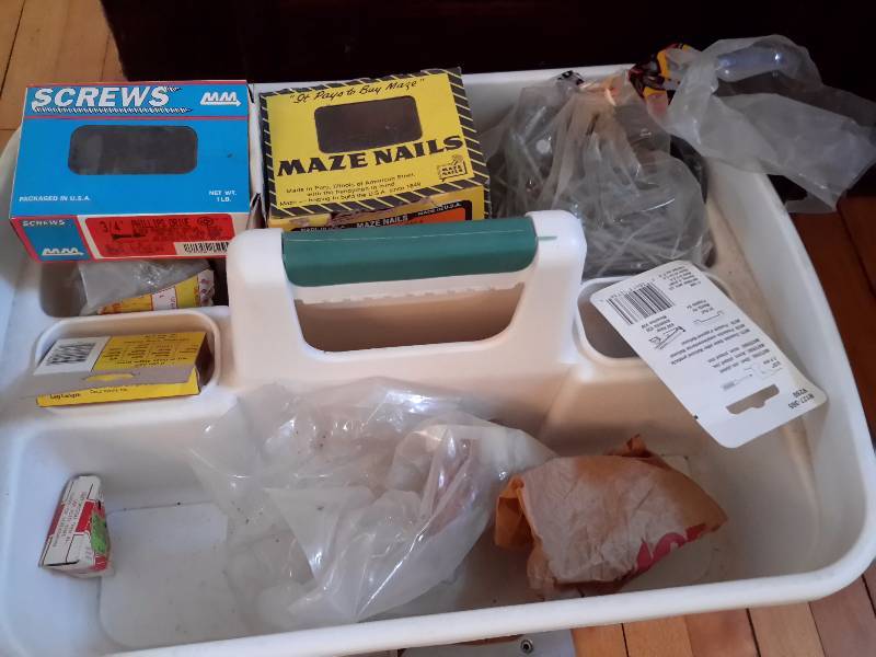 Misc. Tools, Nails, Screws etc. as pictured