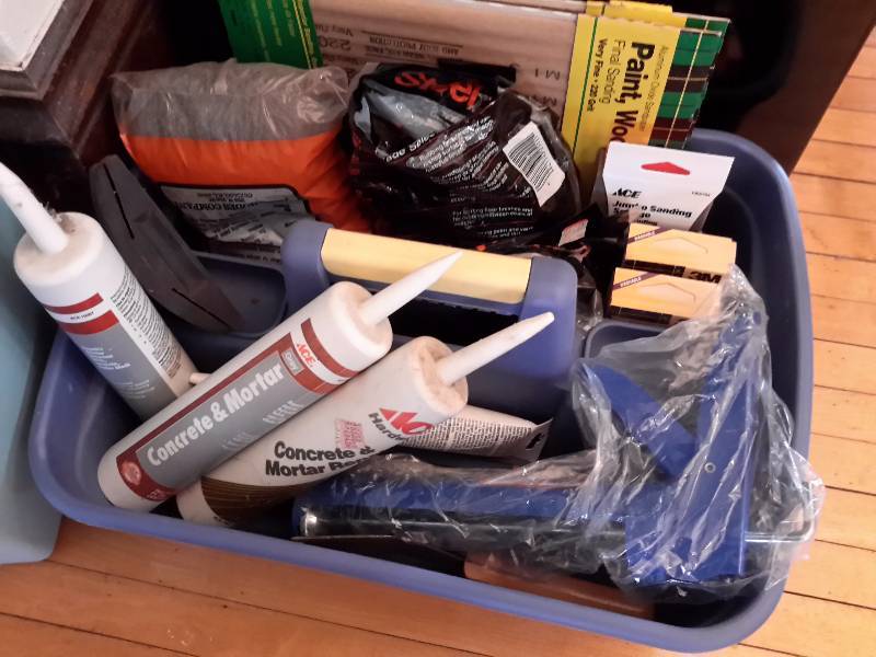 Misc. Sand Paper, Caulking, Caulk Gun, Electrical Covers, Floor Plates
