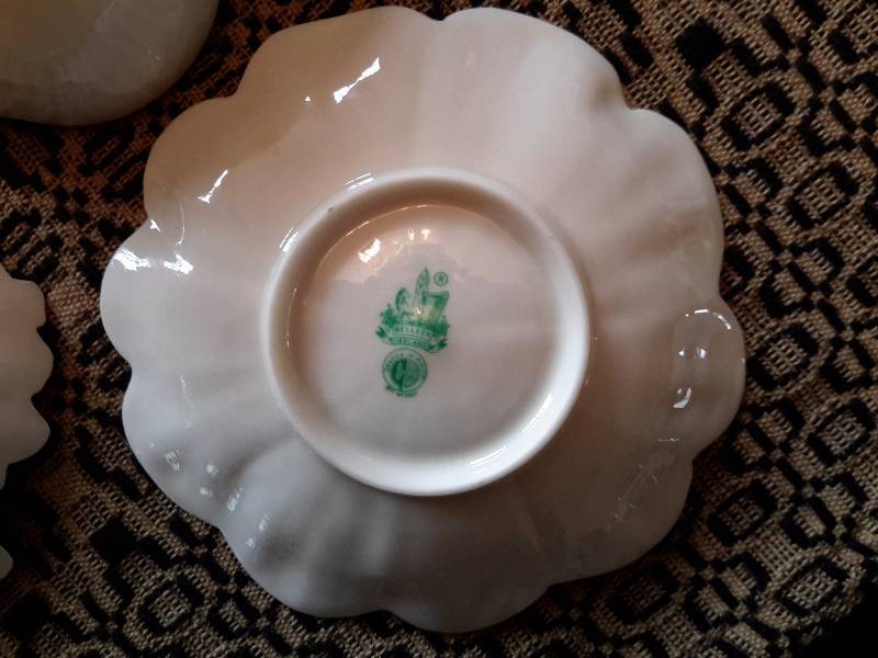 3 small Beleek Serving bowls as pictured