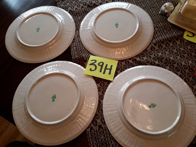 4 Beleek Dinner plates