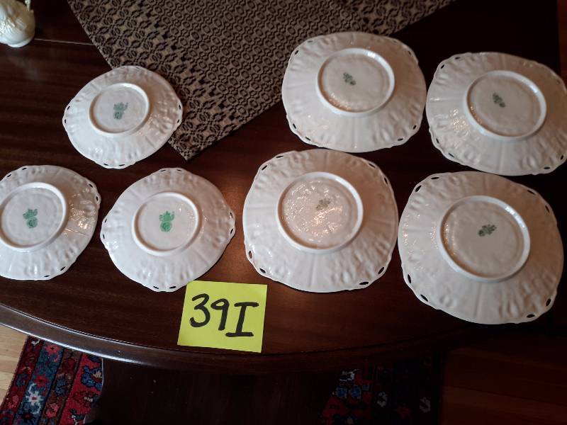 7 Beleek fancy plates