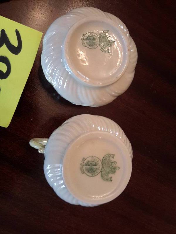 Beleek Cream and Sugar