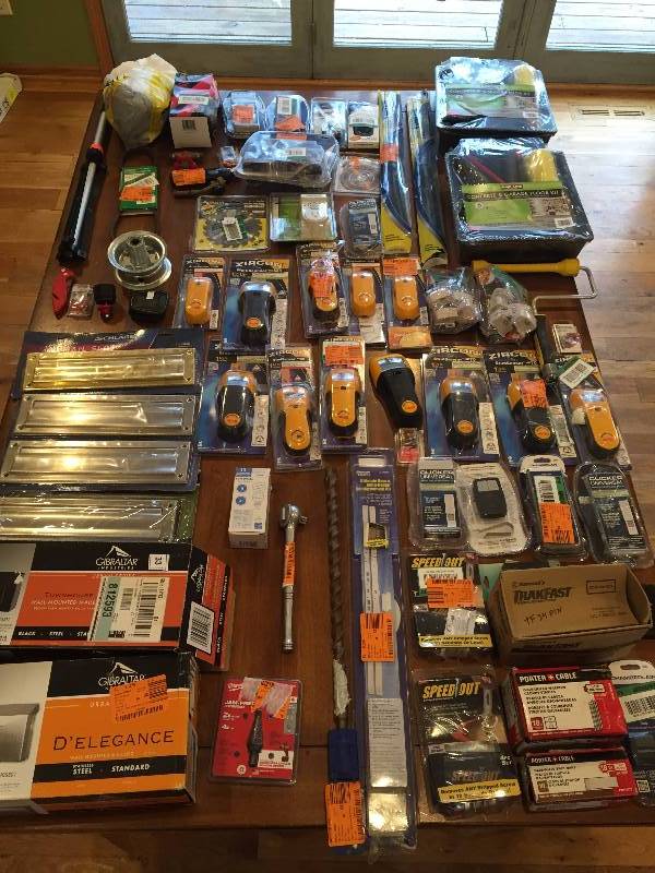 Huge Lot of Tools and Hardware for House Repairs