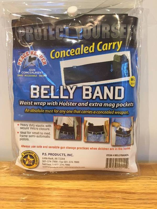 lot 6 image: Belly Band Waist wrap with Holster & extra mag pockets