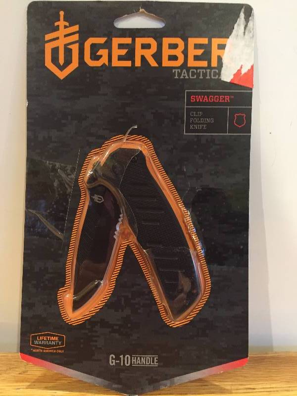 lot 7 image: Gerber Tactical Swagger Clip Folding Knife