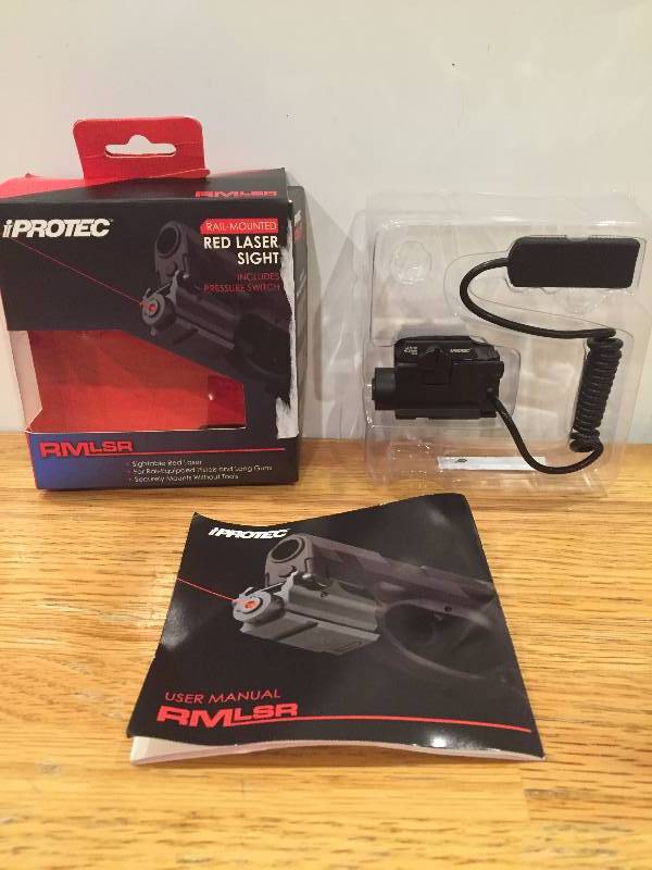lot 20 image: Iprotec Rail-Mounted Red Laser Sight